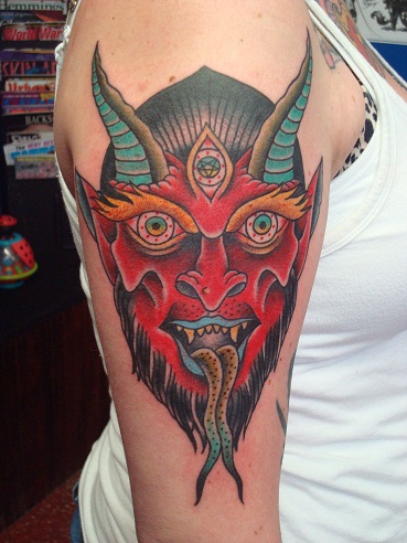 Devil Tongue Tattoo Design
