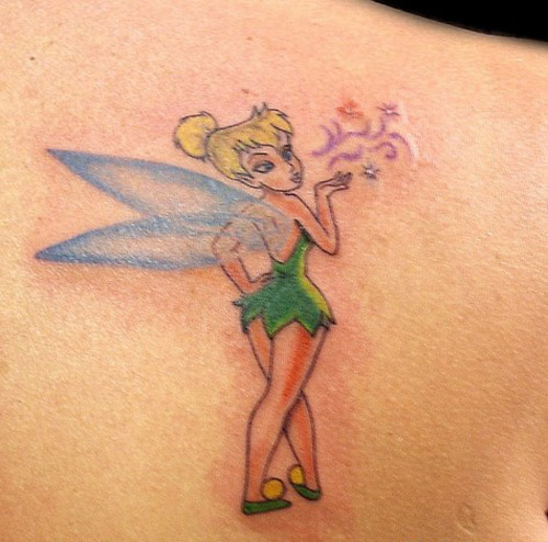 Kis Tinkerbell Fairy Tattoo Designs