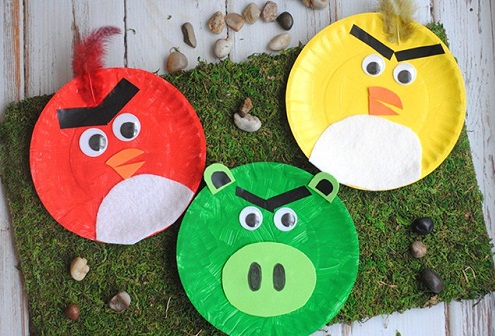 DIY Cartoon Plate Craft