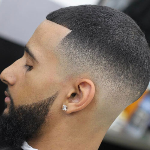 Buzzed Top High Skin Fade Zero Cut frisure