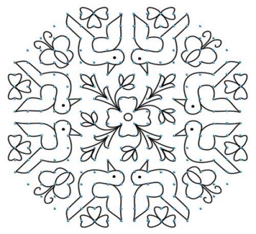 Small Dot Rangoli Design