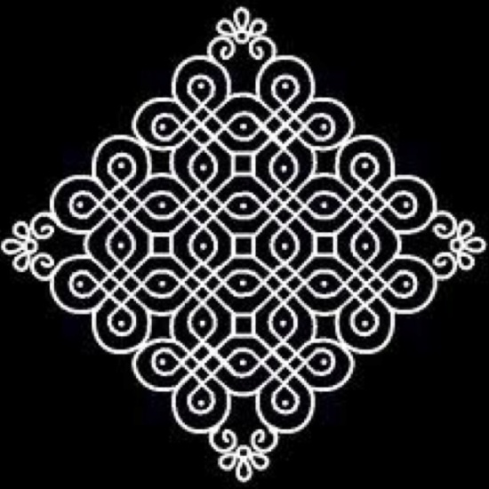 Dot Kolam Rangoli Design