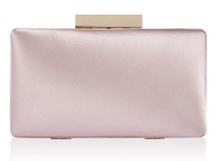 Lille satin clutch håndtaske