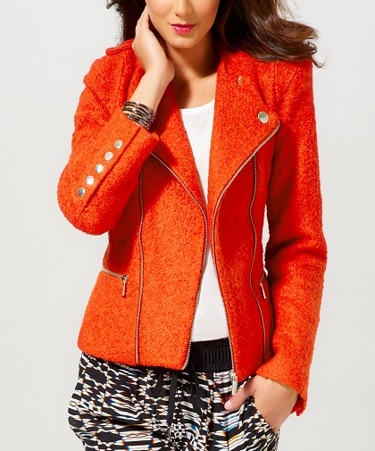 Orange Uld Blazer Kvinder