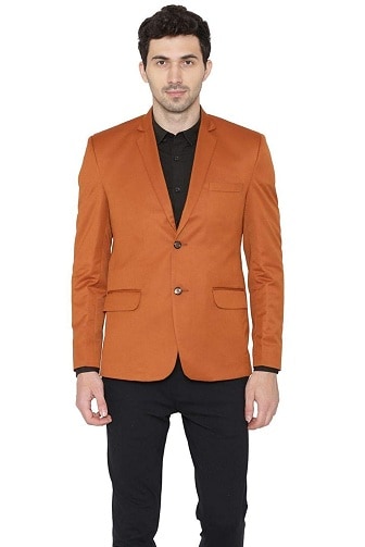 Klassisk stil orange blazer