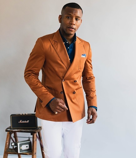 Burnt Orange Blazer Herrer