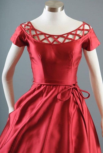 Enkel Red Frock til damer