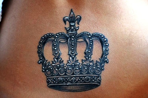 Black King Crown tatoveringsdesign