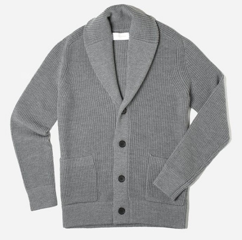 Mændstrikket cardigan