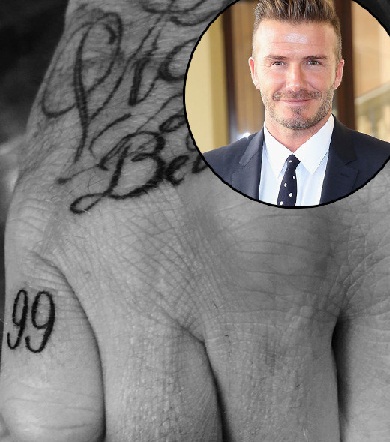 99 Tattoo Design David Beckham Finger