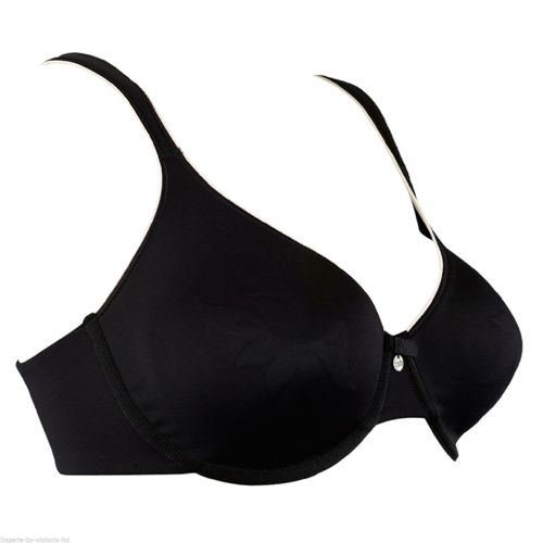 Angel Molded Underwire Black Bra