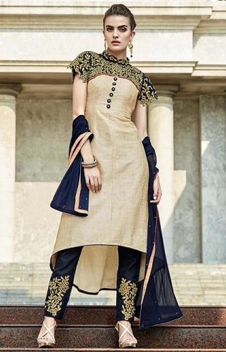 Etnikai magas-alacsony Salwar Kameez