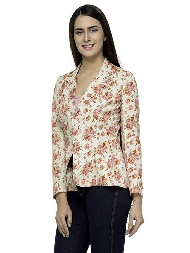 Casual Floral Blazer