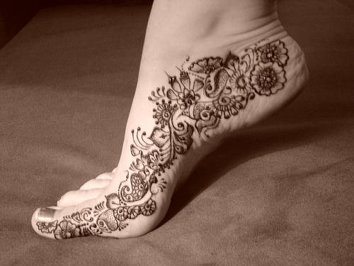 Oldalsó lábak Mehendi Designs