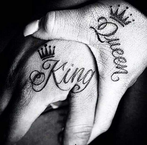 Csuklókirály és királynő tetoválás