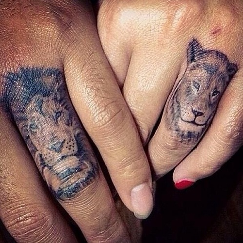 konge og dronning tatoveringer til par