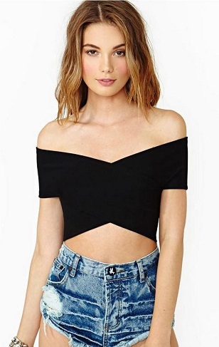 Cross Designet off shoulder top