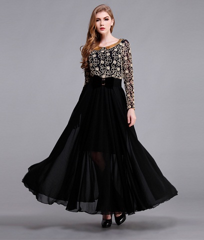 Black Party Wear Frock