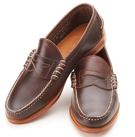 Kézzel varrott férfi Penny Loafers