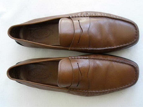 Barna bőr Penny cipők férfiaknak