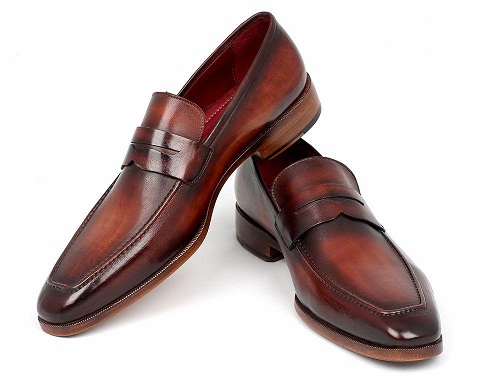 Bordeaux és barna Penny Loafers