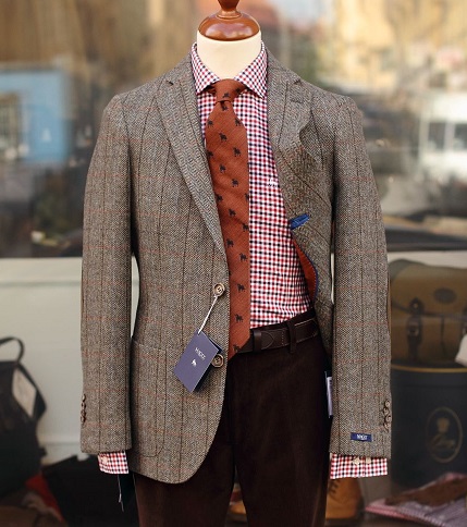 Strukturálatlan Tweed Blazer Men