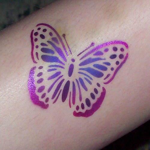 Airbrush tatoveringsdesign til piger