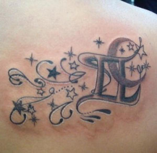 Unik Gemini Moon Tattoo til mænd