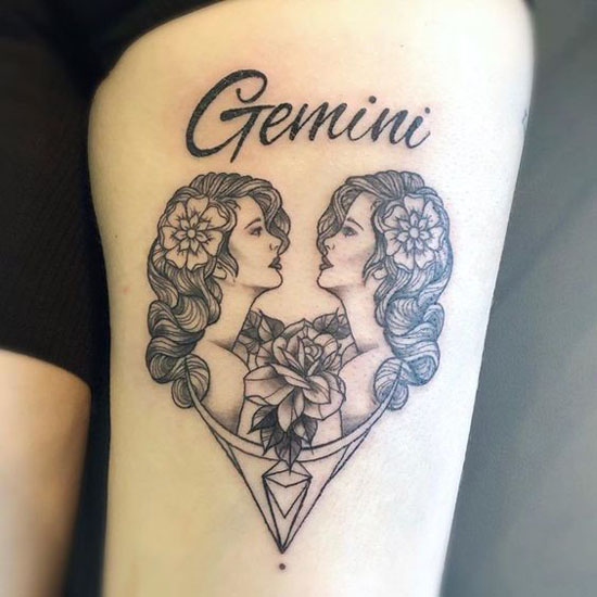 Bedste Gemini Tattoo Designs 5