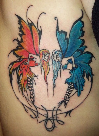 Iker Törzsi Ikrek Pillangó Tetoválás