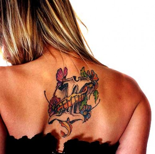 Feminine Gemini Back Tattoos For Girls