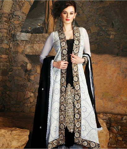 Front åben dobbelt skjorte Style Frock
