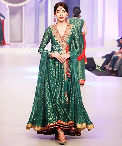 Angrakha stílusú Anarkali Frock