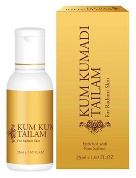 Kumkumadi Thaiam ayurvedisk middel mod mørke rande