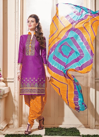 Bandhani hímzés Salwar Suit
