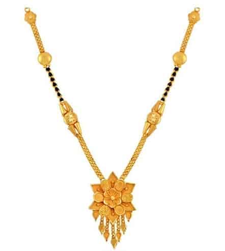 Guldblomstret Mangalsutra -design