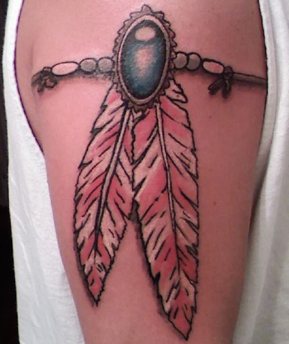 Indian Feather Tattoo for mænd og kvinder