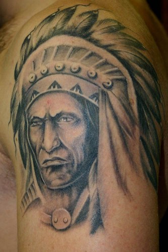 Amerikai vörös indiai tetoválás tervezés