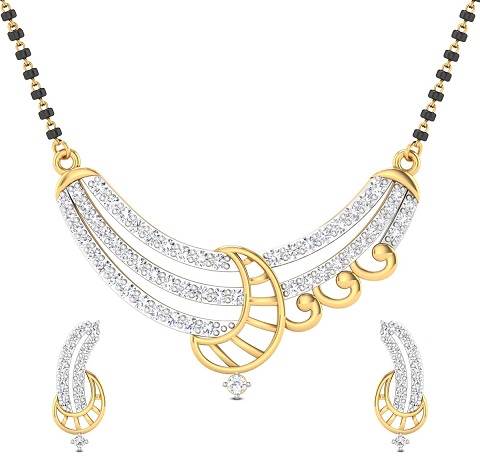 Diamantbesat Mangalsutra