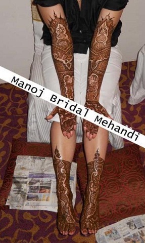 A legjobb Mehndi művészek India-Manojban