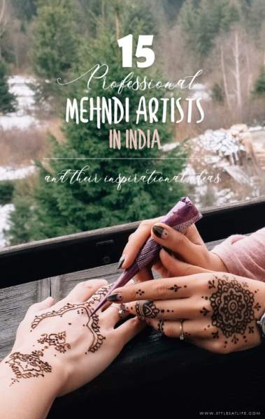 Mehndi -kunstnere i Indien