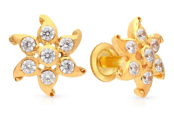 4 Gram Rose Gold Stud øreringe