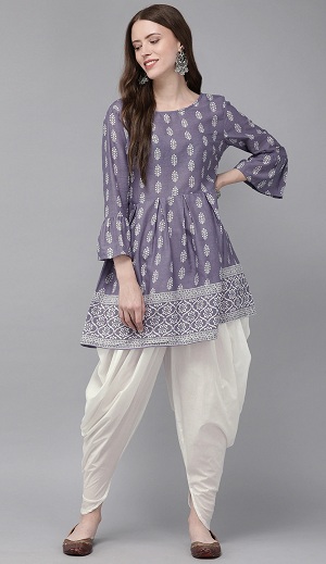 Lilla Short Kurta med Dhoti