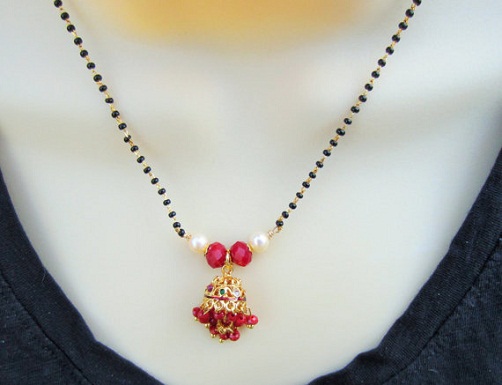 Sort perler Mangalsutras