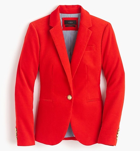 Petite Red Blazer Kvinder