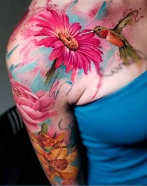 Káprázatos Gerbera Daisy Tattoo