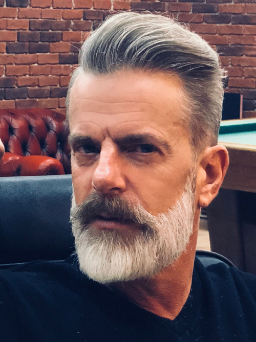 mænds haircuts grå hår