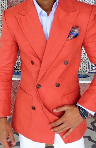 Blazer i linned til sommer