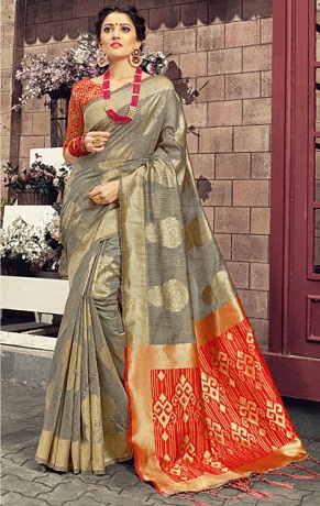 Linned Silk Sarees