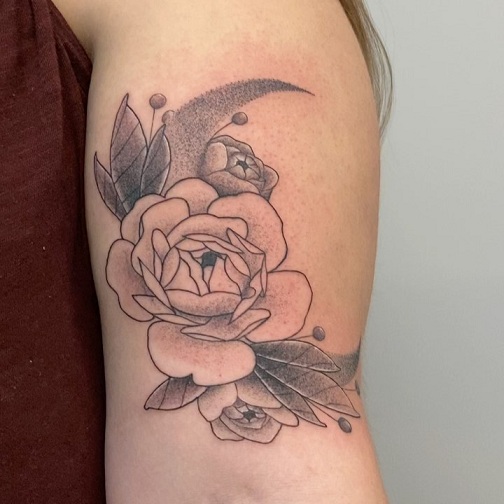 Peony Flower Tattoo